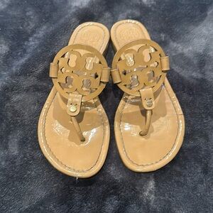 Tory Burch, camel colored sandals